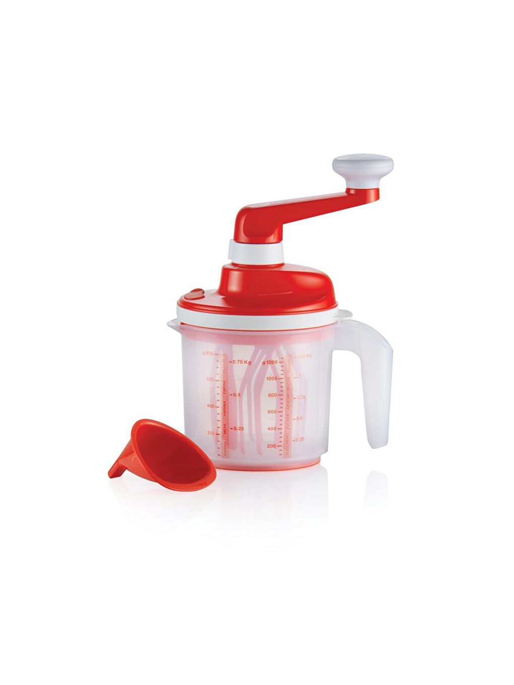 Tupperware Kırmızı Supersonic Manuel Çırpıcı 1.25L