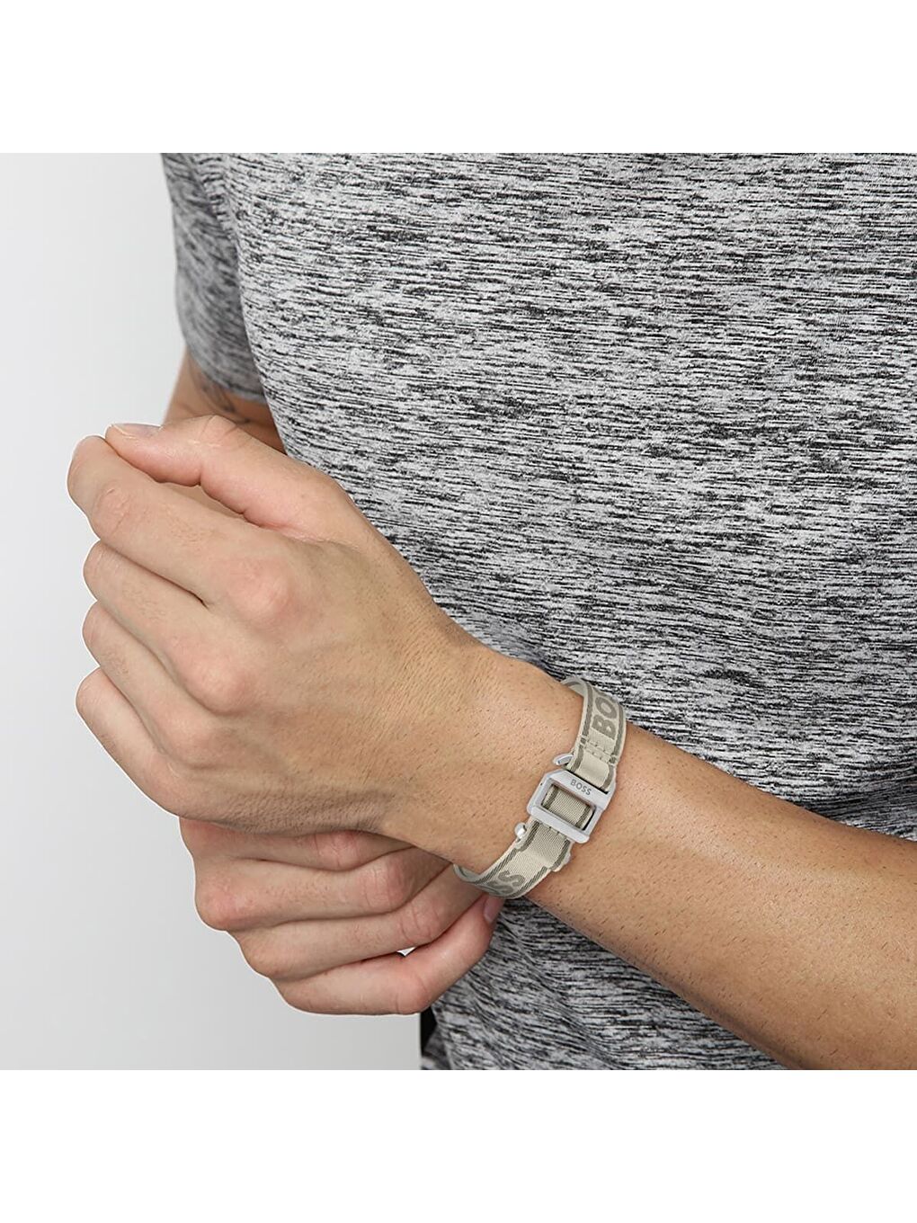 Bej HBJ1580518 Erkek Bileklik-2