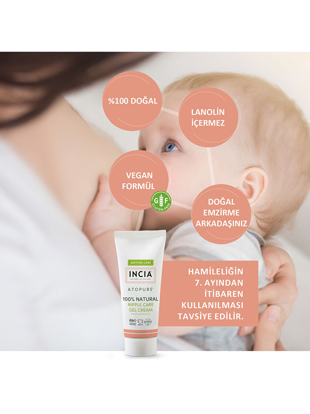 %100 Doğal Göğüs Ucu Bakım Kremi Yumuşatma ve Koruma Lanolin İçermez 30 ml-3