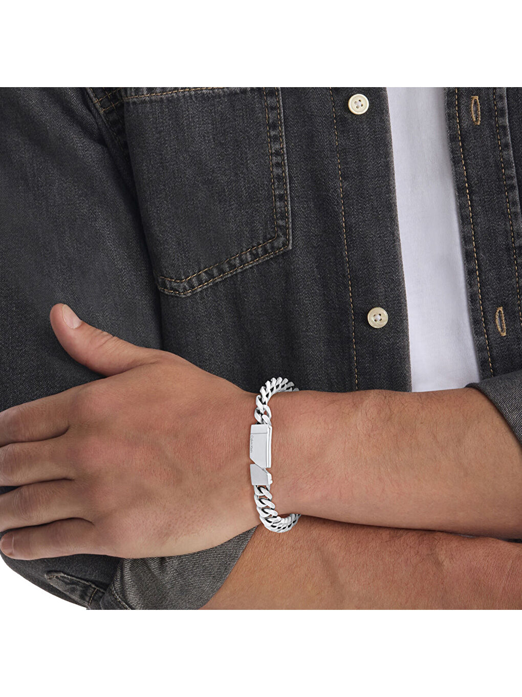 Gri CKJ35100006 Erkek Bileklik-1