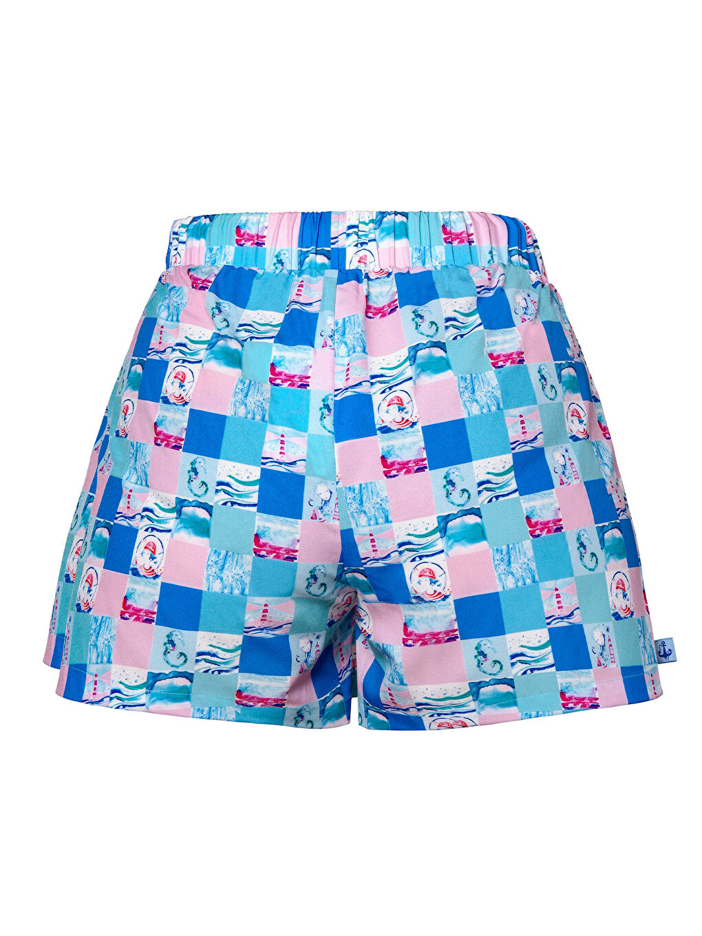 Karışık Harmoni Kadın Şort Etek – Lastikli Bel, Bağcıklı ve Esnek Kumaşlı Yazlık Short-4