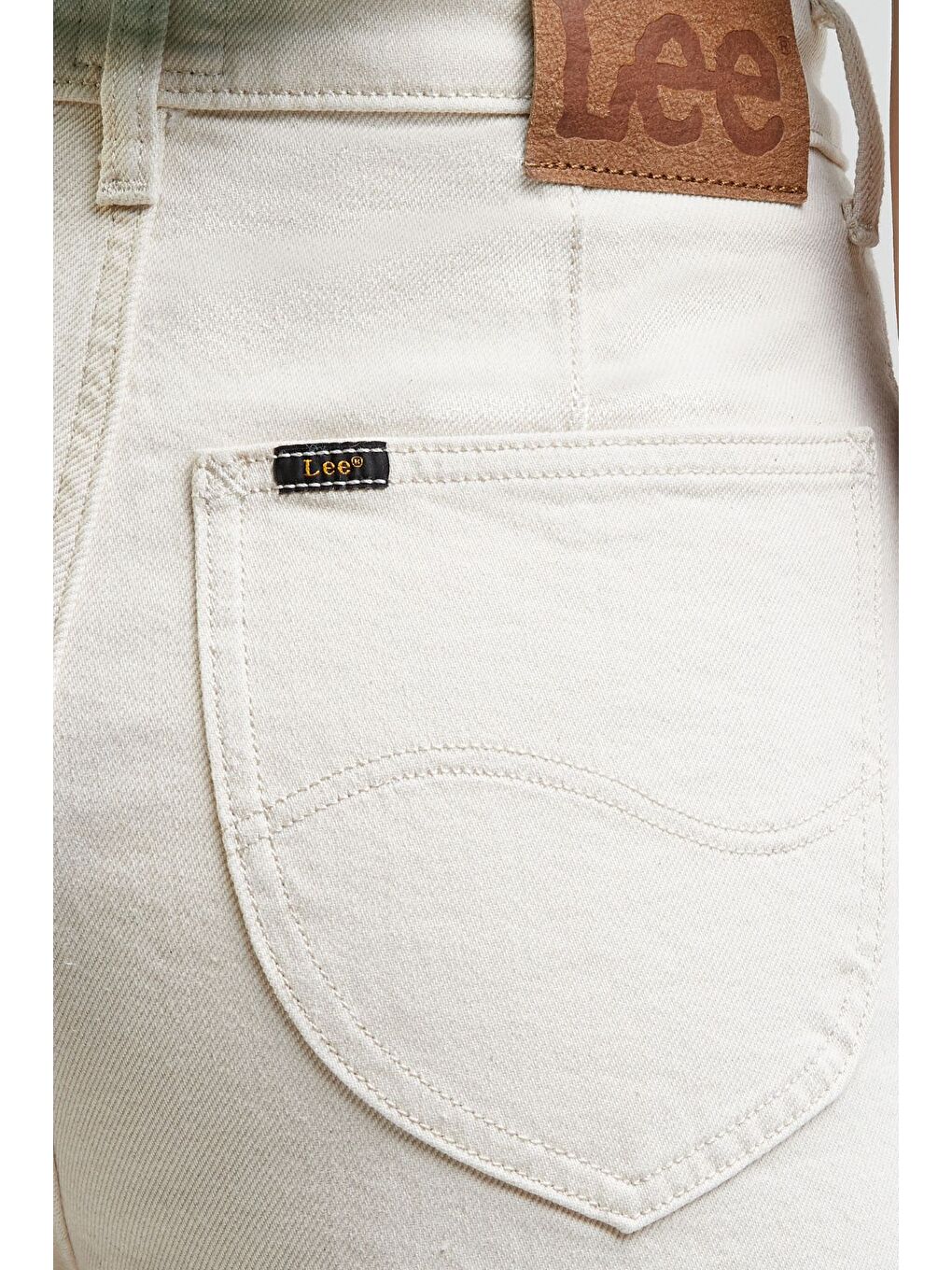 Stella A Line Fit Yüksek Bel Geniş Paça Ekru Esnek Jean Jean Pantolon-4