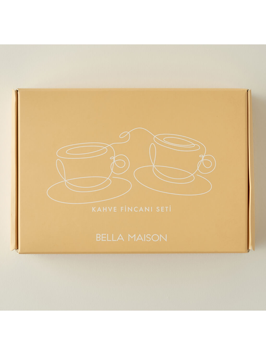 Sarı Golden 2'li Kahve Fincanı Seti Gold (90 cc)-2