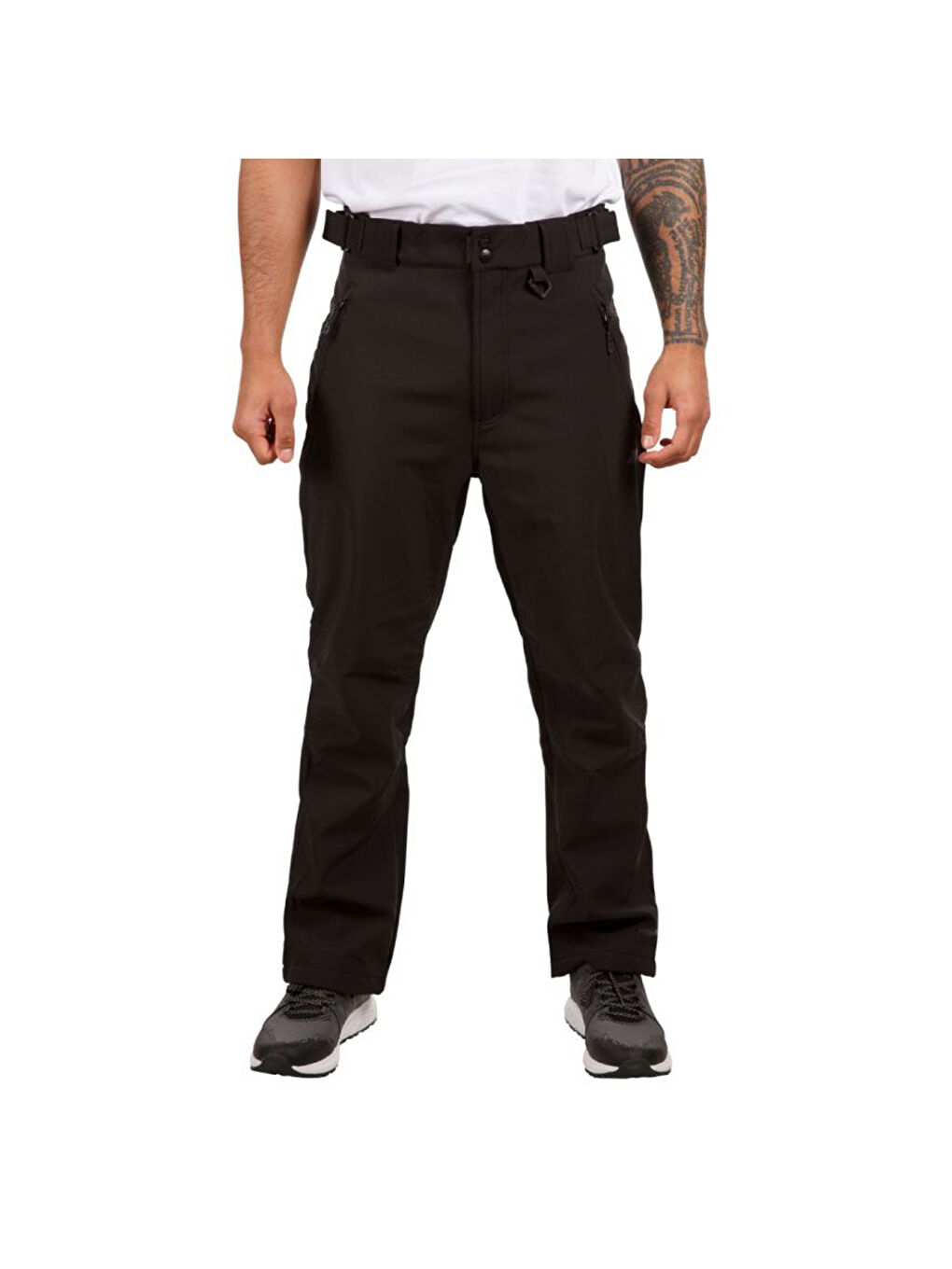 Siyah Hemic - S/shell Pant Erkek Outdoor Pantolonu-3