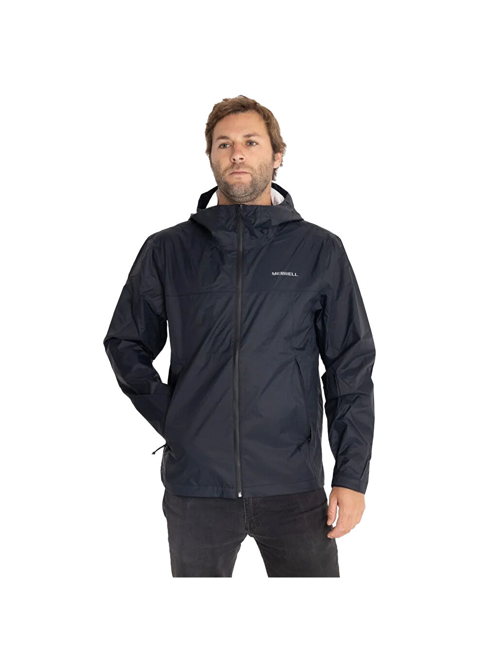 Fallon Rain Shell Erkek Siyah Yağmurluk