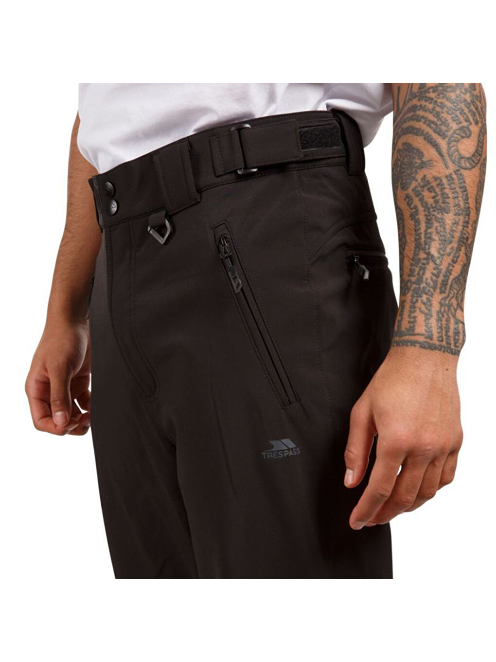 Siyah Hemic - S/shell Pant Erkek Outdoor Pantolonu-6