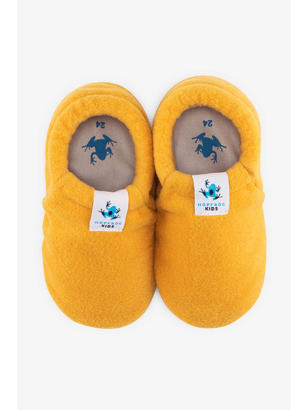 Polar Fleece Sarı Polar Barefoot Patik (Hediye Seti)