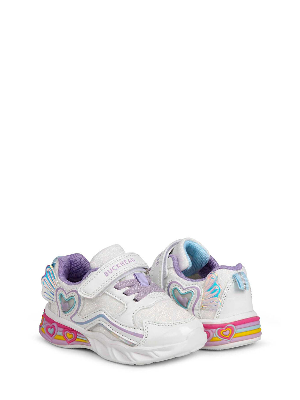 BUCK3046 BERRY Beyaz Kız Çocuk Sneaker-4