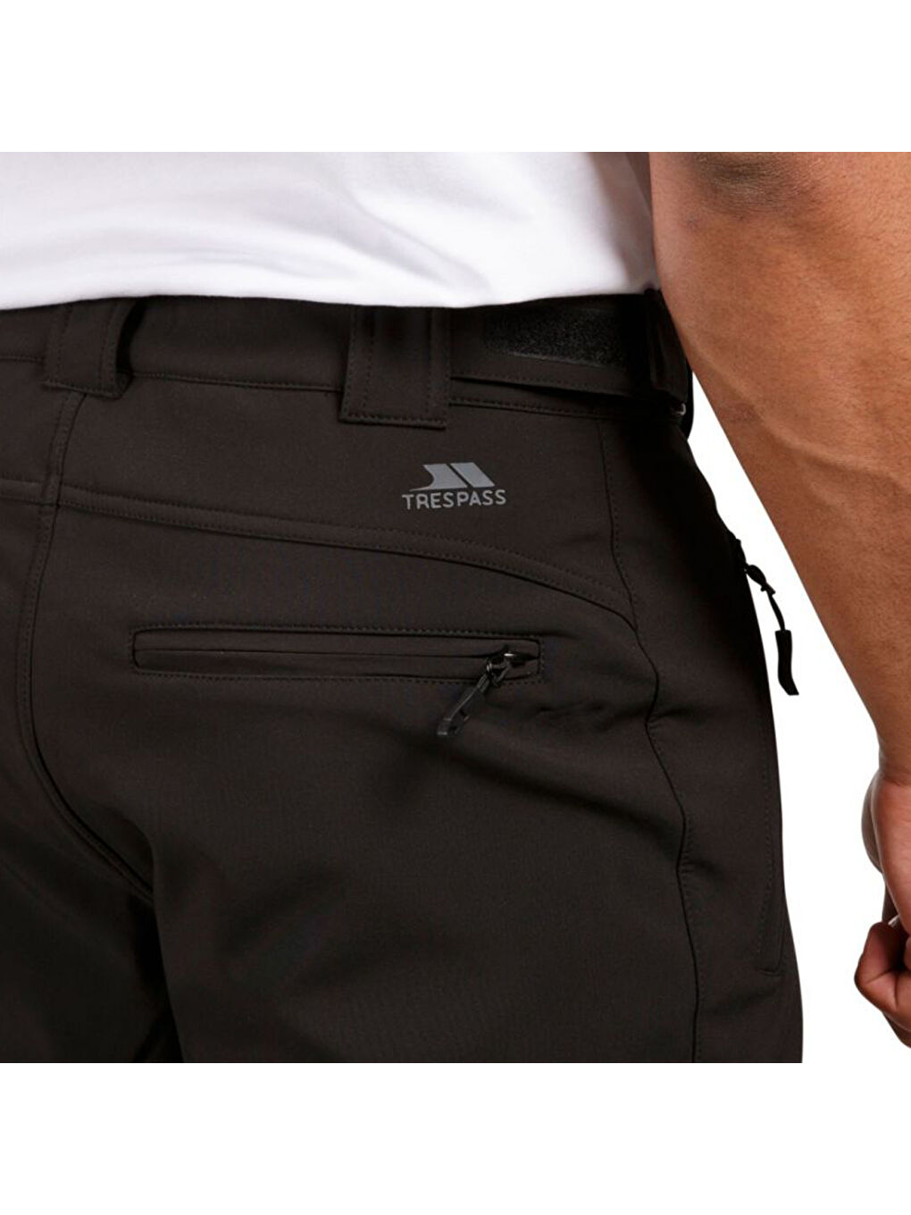 Siyah Hemic - S/shell Pant Erkek Outdoor Pantolonu-7