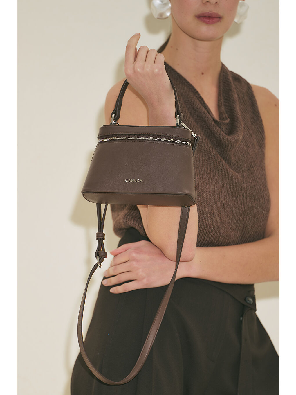 Izzy Mini Çanta Kahverengi-1