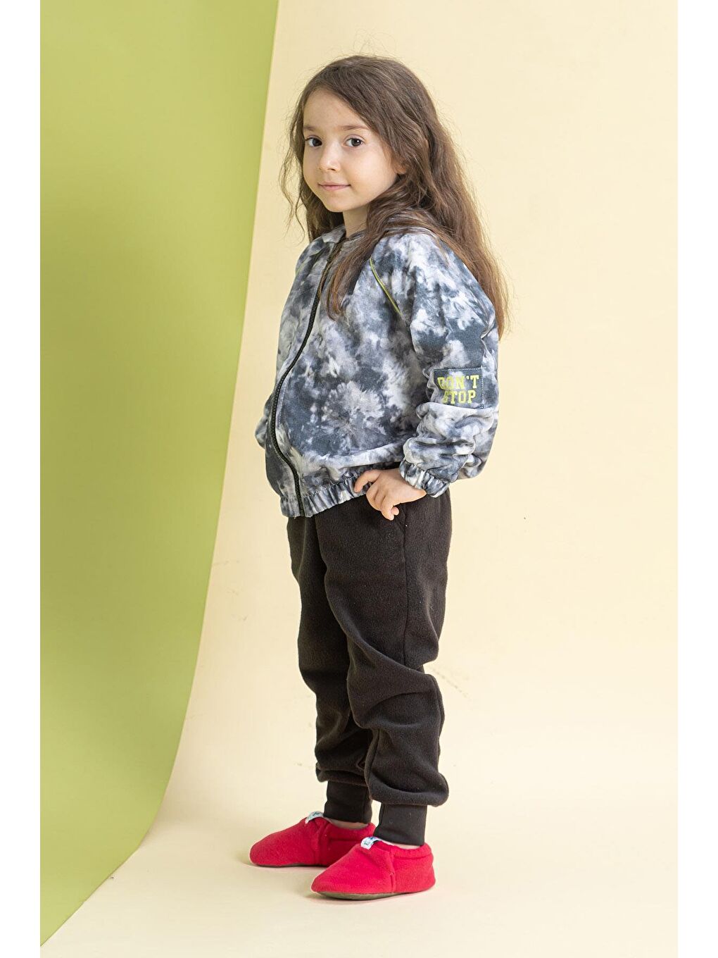 Polar Fleece Fuşya Polar Barefoot Patik (Hediye Seti)-3