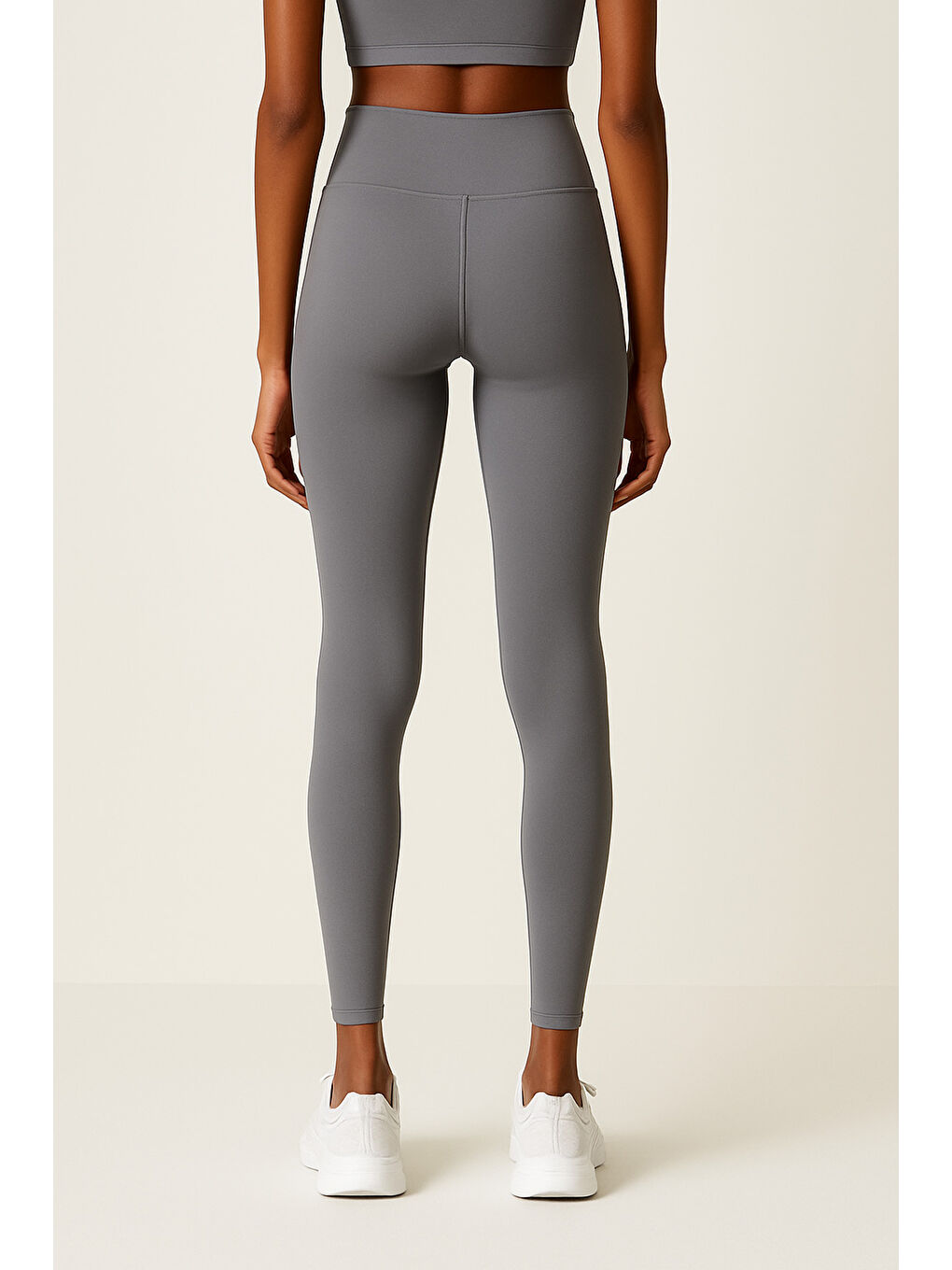 Mavi Kadın Yüksek Bel Toparlayıcı Tam Boy Spor Tayt-2