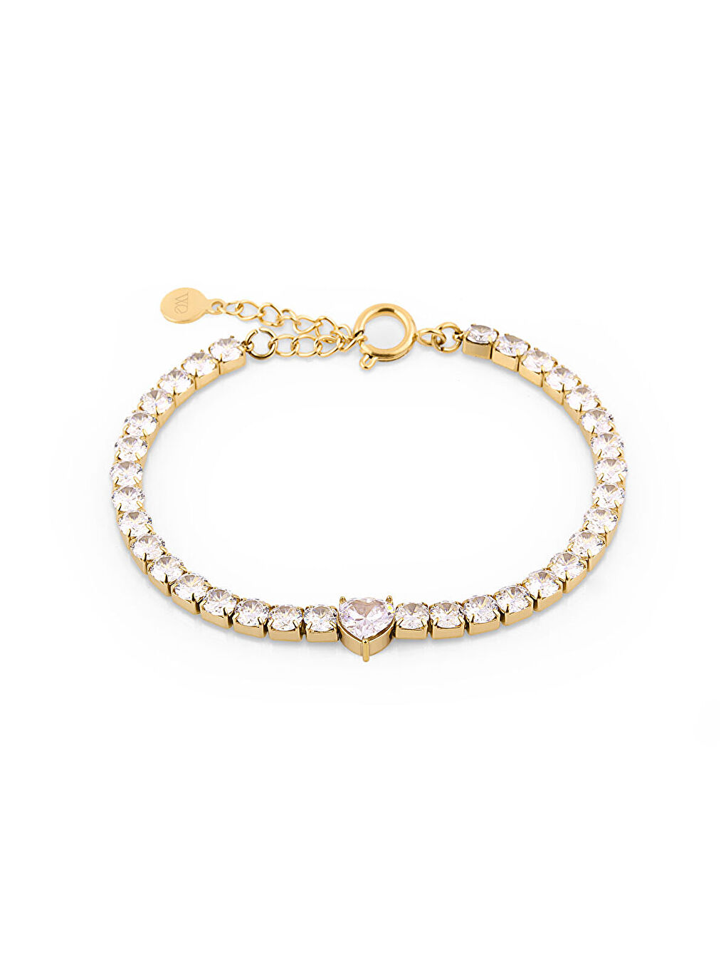 Sarı JWEL1066-02 Kalpli Kadın Bileklik