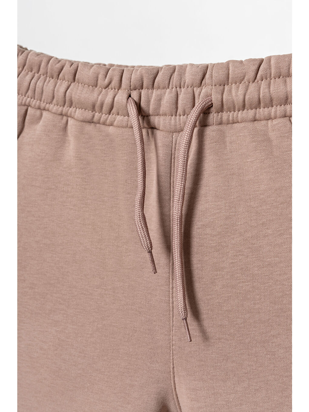 Bej 3 İp  Fermuarlı Basic Erkek  Çocuk Eşofman Altı-5