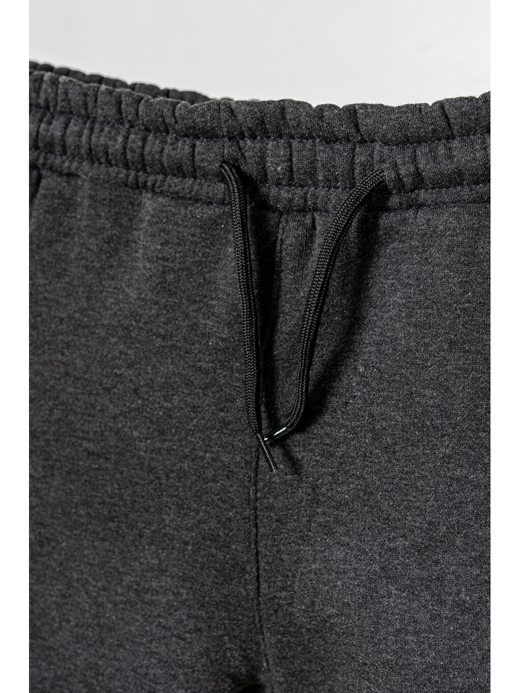 Antrasit 3 İp  Fermuarlı Basic Erkek Çocuk Eşofman Altı-4