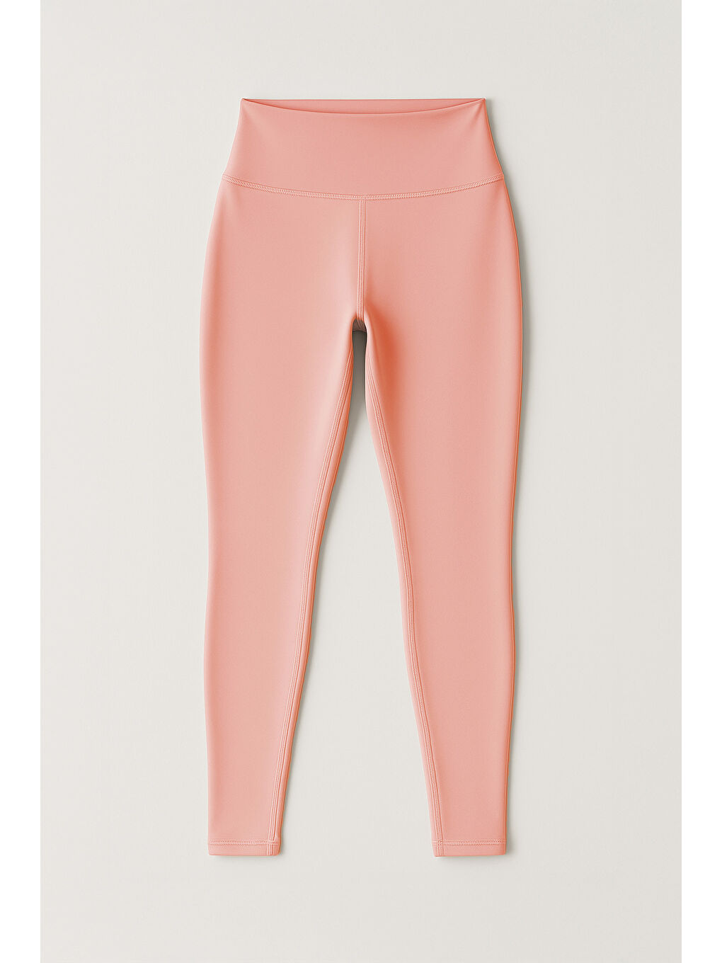 Turuncu Kadın Yüksek Bel Toparlayıcı Tam Boy Spor Tayt-4