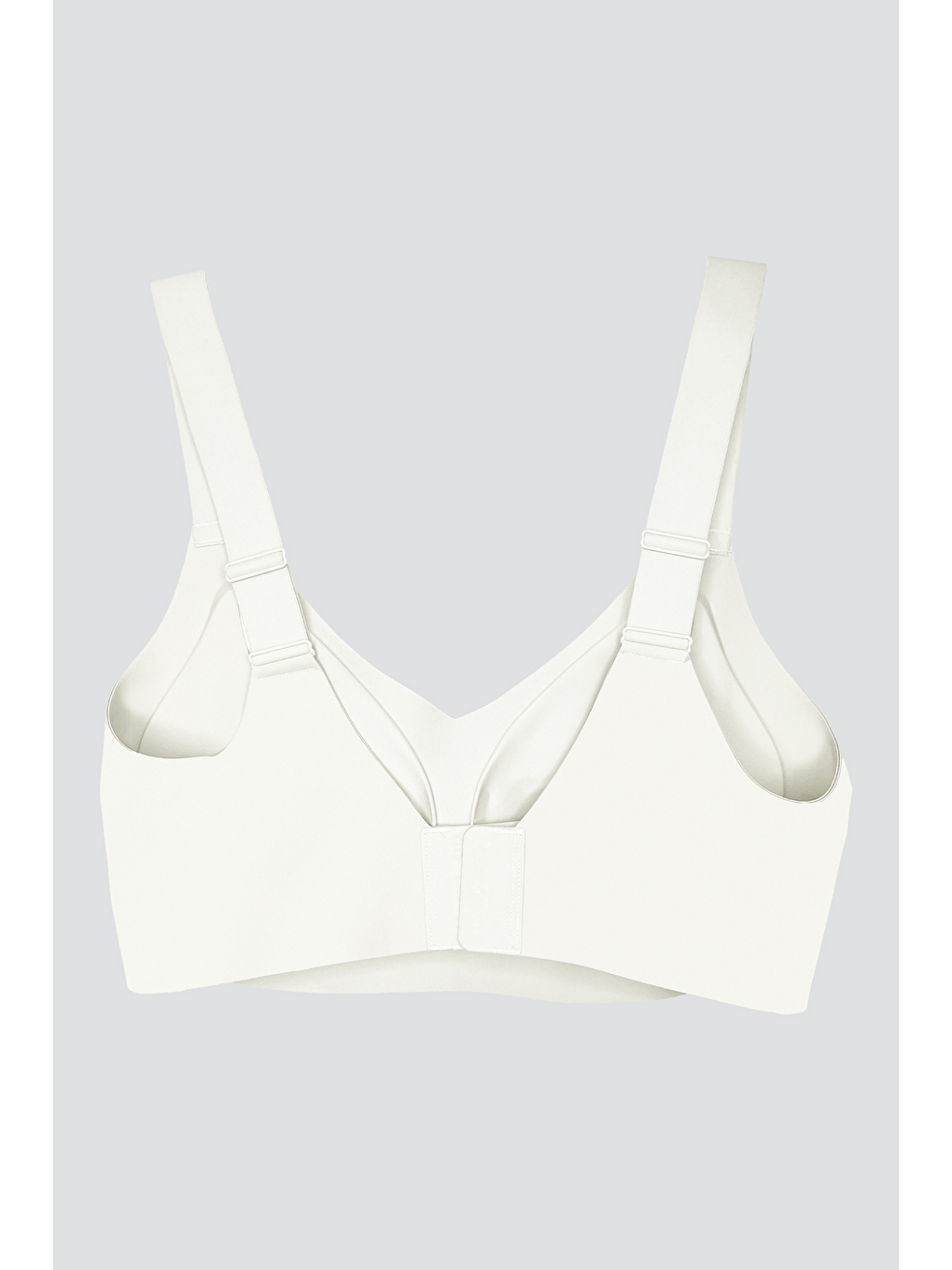 Ekru Seamless Bra - Curve | Krem Lazer Kesim Dikişsiz Toparlayıcı Büyük Beden Kadın Sütyen-1