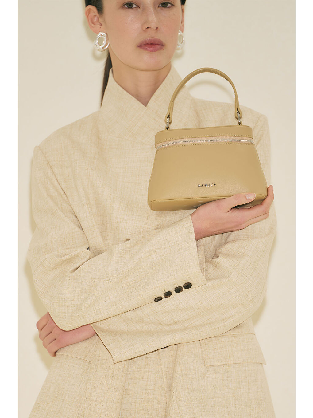 Kahverengi Izzy Mini Çanta Toprak