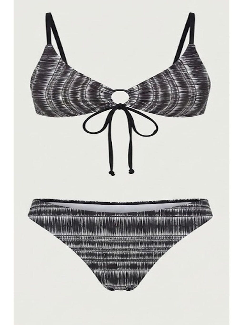 Önden Bağlama Bikini Takım 3256 Siyah