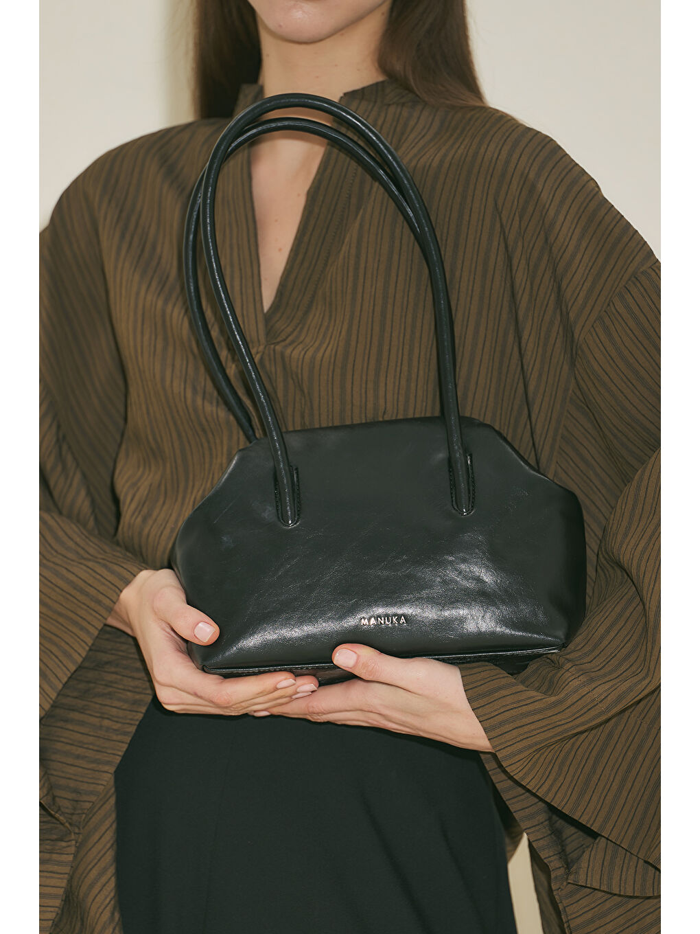 Agnes Orta Boy Çanta Siyah