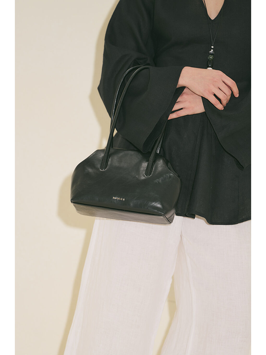 Agnes Orta Boy Çanta Siyah-1