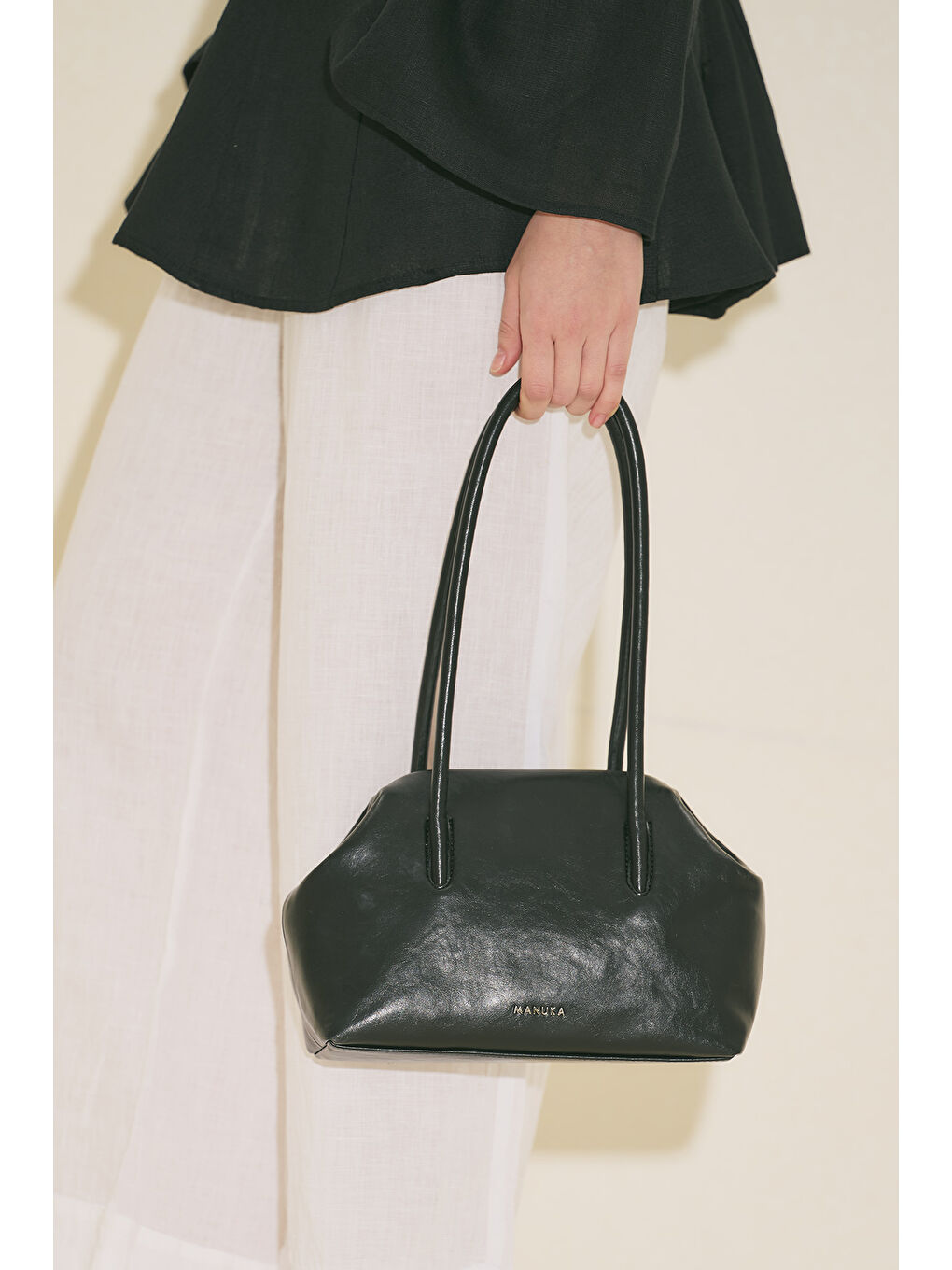 Agnes Orta Boy Çanta Siyah-2