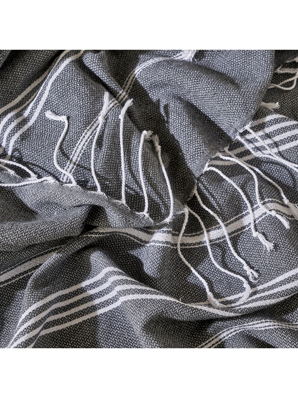 %100 Pamuk Alora Peştamal Antrasit (95x180 cm)-1