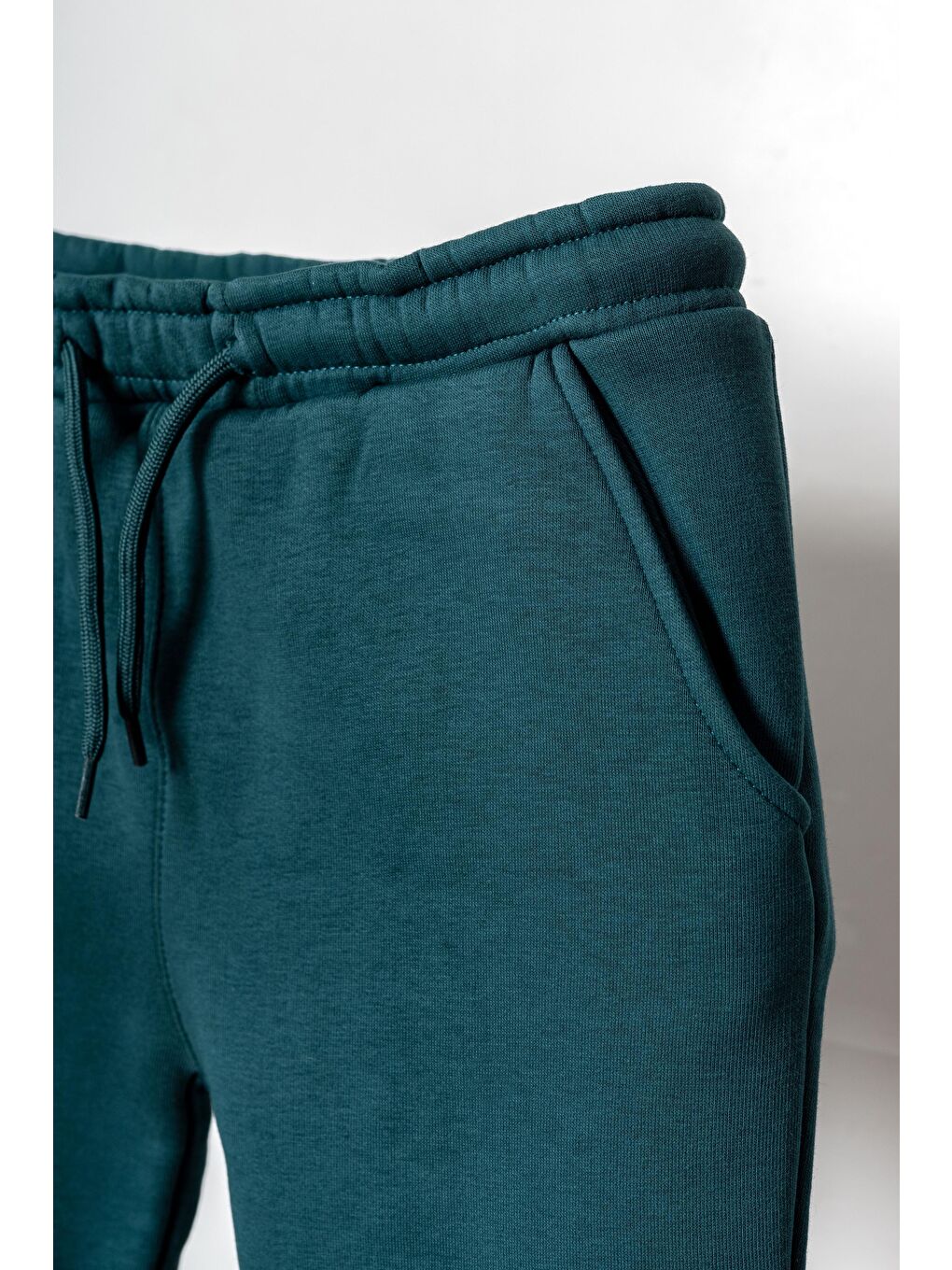 Yeşil 3 İp Basic Erkek Çocuk Eşofman Altı-1