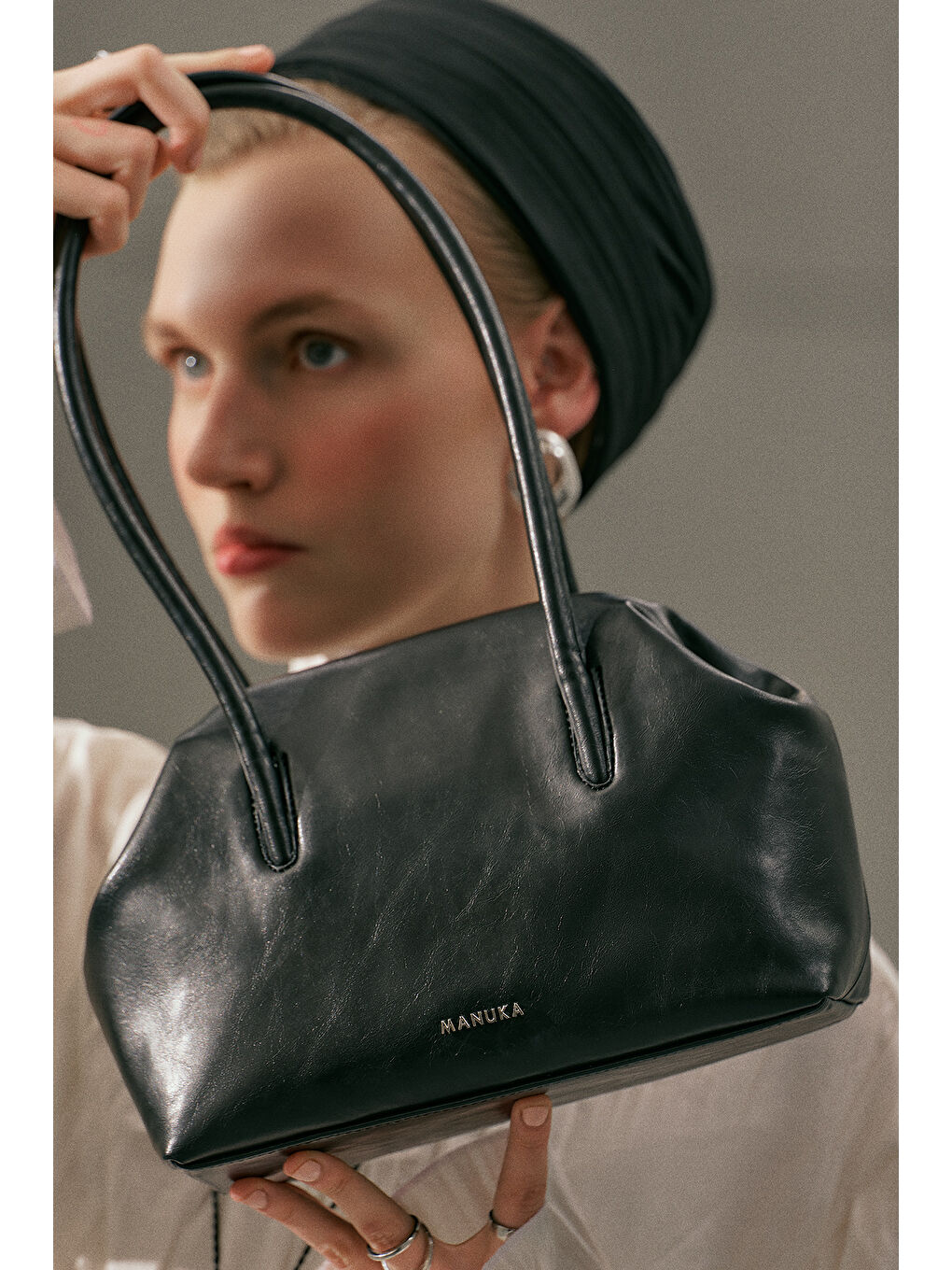 Agnes Orta Boy Çanta Siyah-10