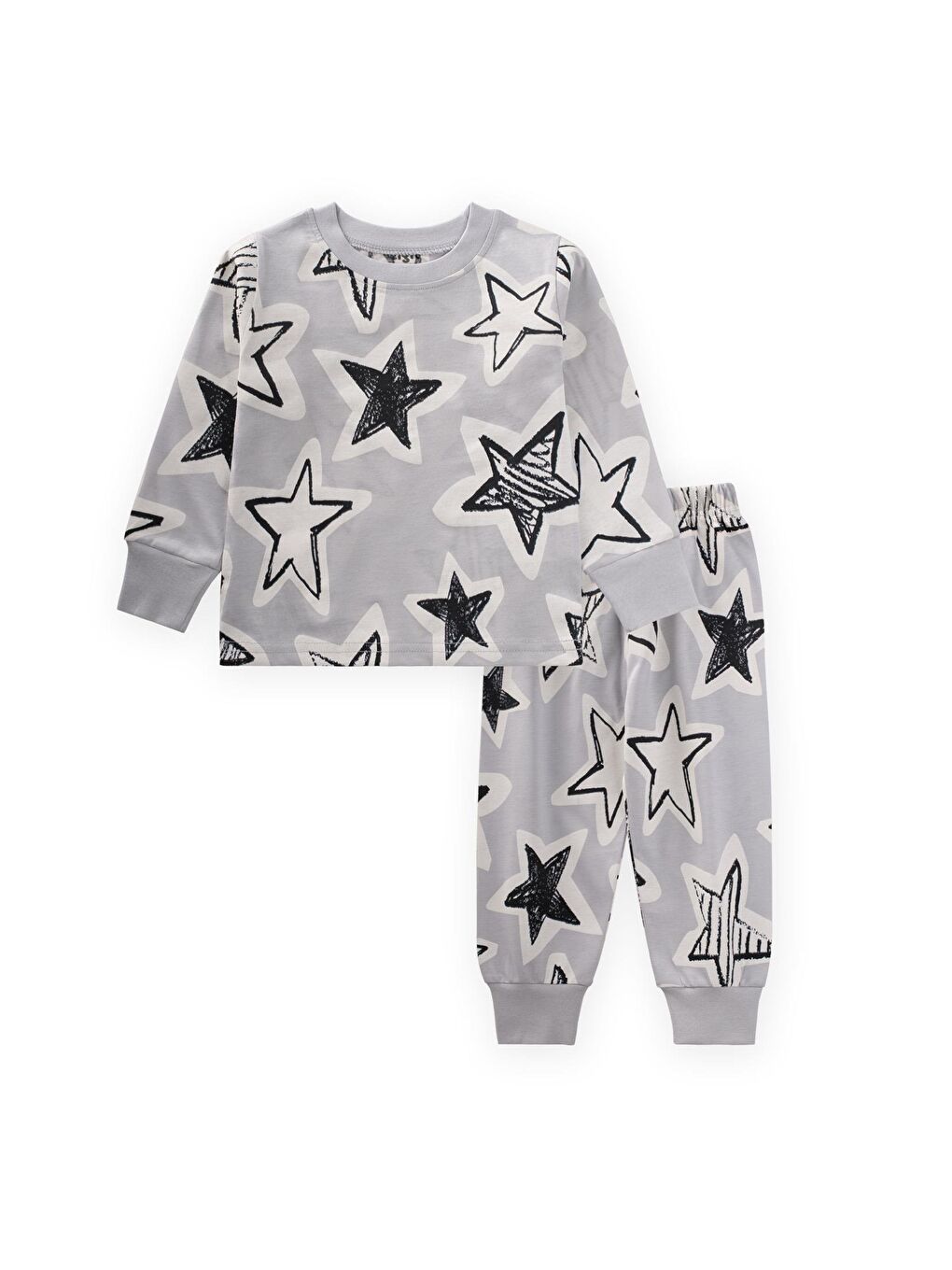 Bej Pijama Takım 1-7 Yaş Taş