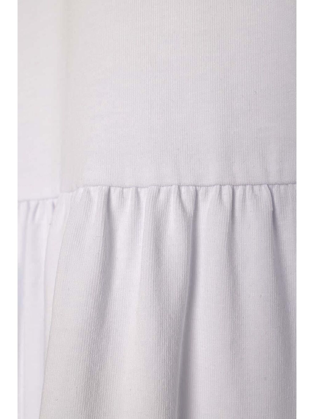 Beyaz-Pamuklu Robadan Büzgülü Tunik-7