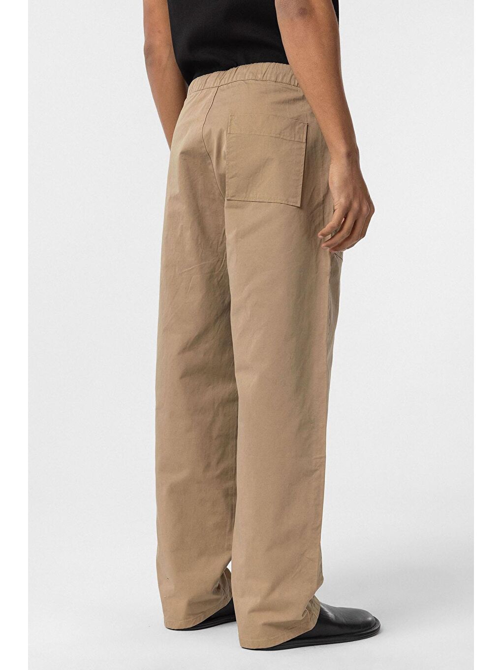 Kahverengi Baggy Fit Gabardin Pantolon Taba-6