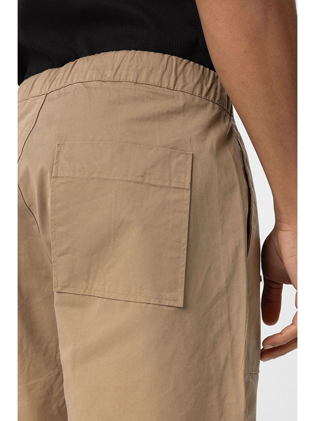 Kahverengi Baggy Fit Gabardin Pantolon Taba-7