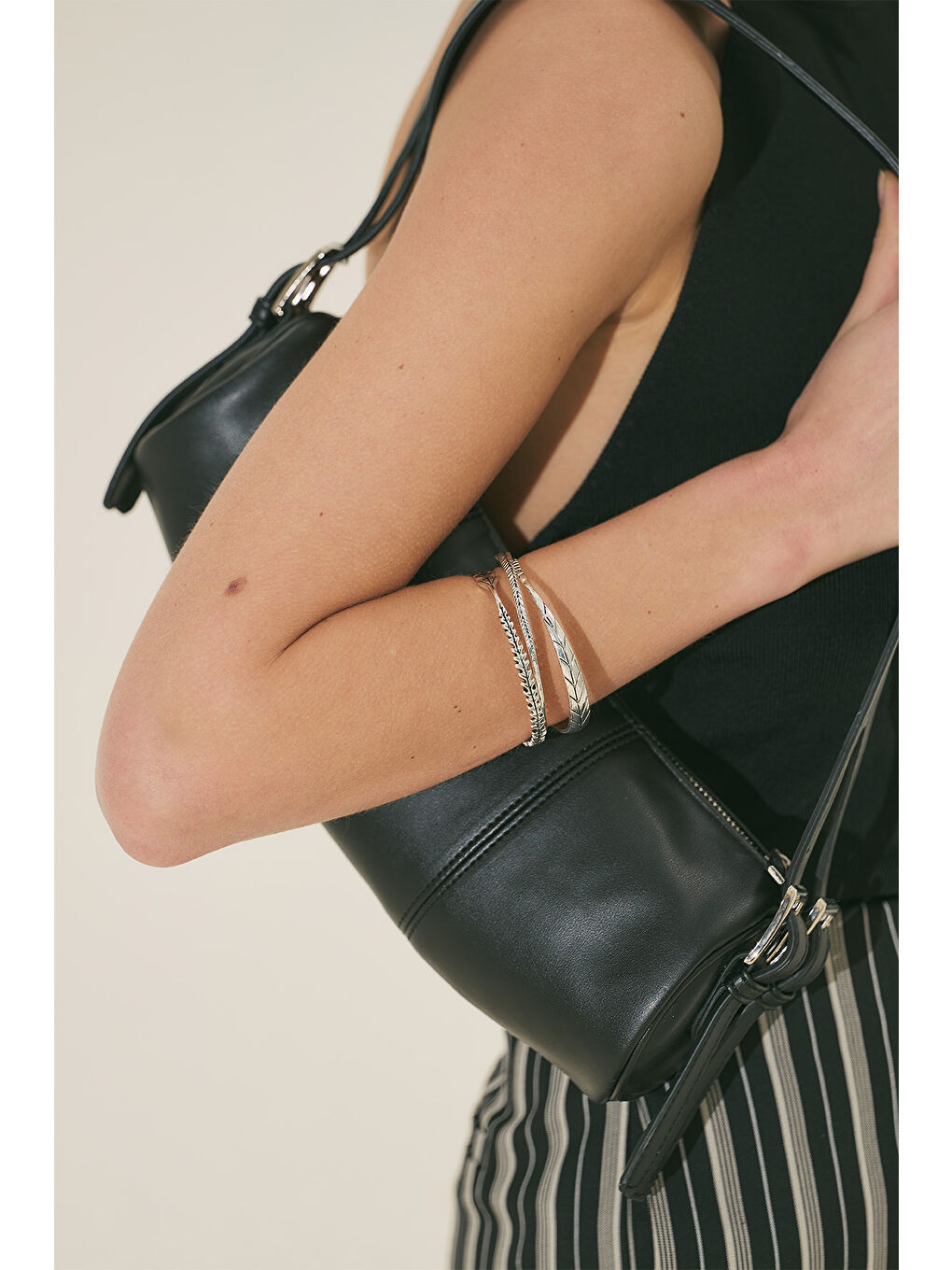 Morgan Oval Çanta Siyah-8