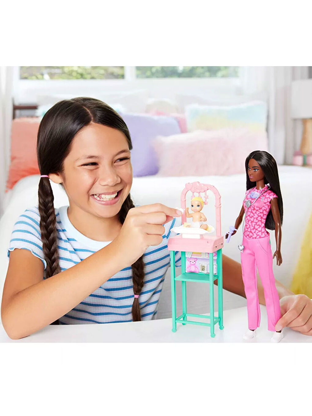 Barbie Bakım Temalı Kariyer Oyun Setleri JCR71-JCR73-5