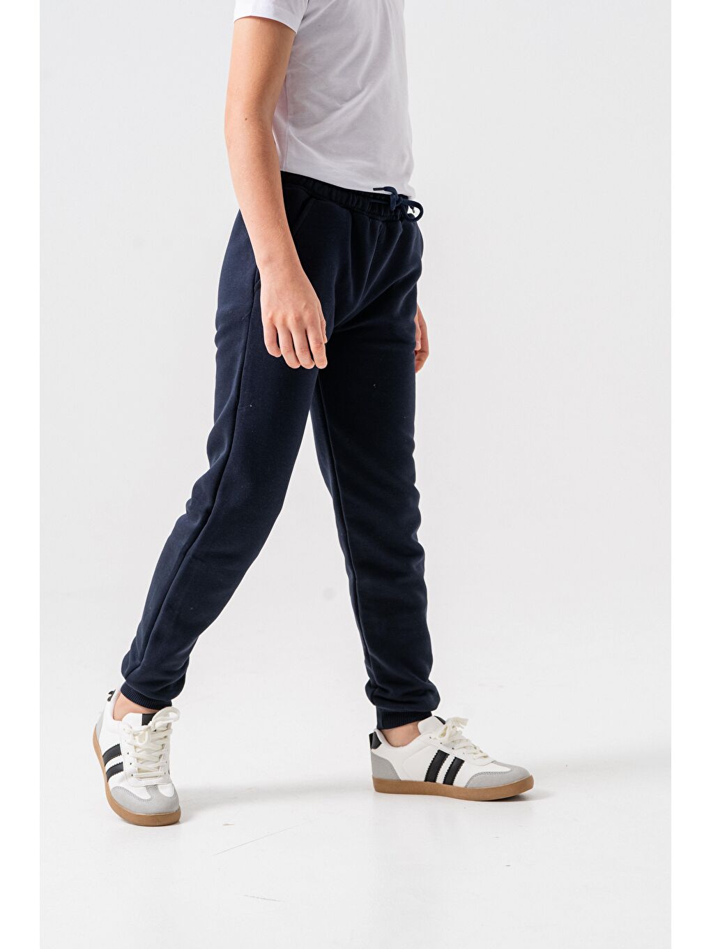 Lacivert 3 İp Basic Erkek Çocuk Eşofman Altı-2