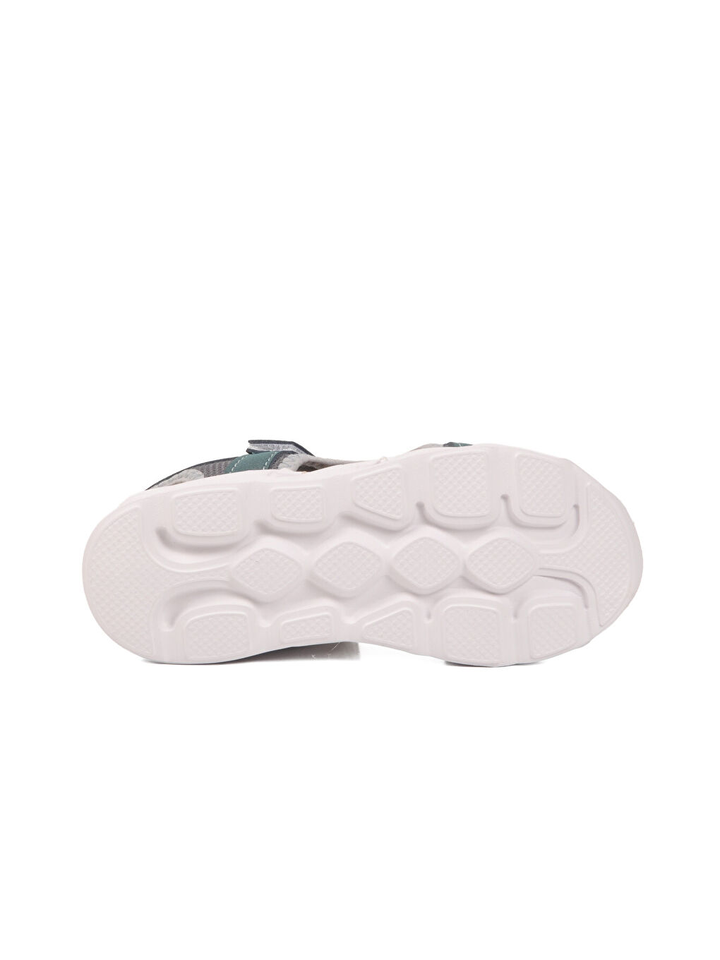 Petrol Mavisi Cırtlı Işıklı Hafif Unisex Çocuk Sandalet Sage F-4