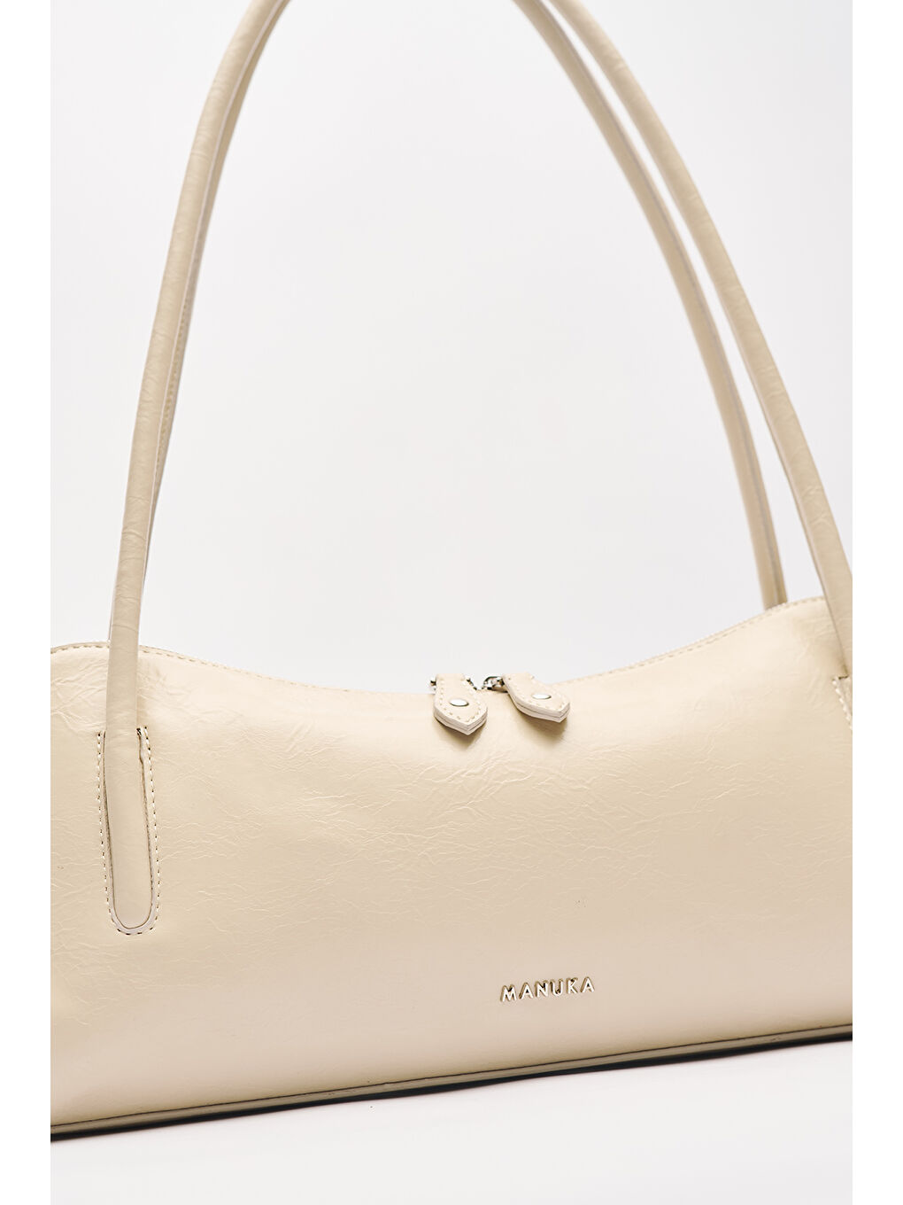 Bej Kera Baget Çanta Taş-7