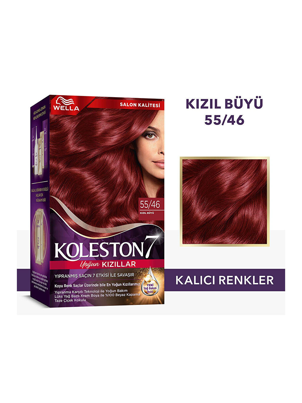 Wella Renksiz Koleston Supreme Saç Boyası 55/46 Kızıl Büyü