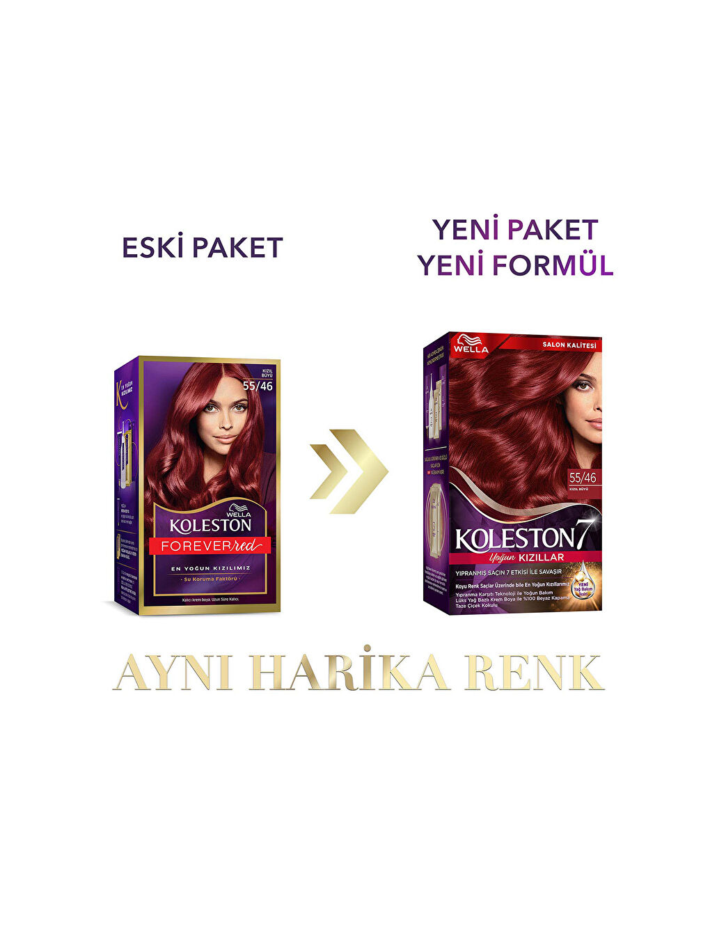 Wella Renksiz Koleston Supreme Saç Boyası 55/46 Kızıl Büyü - 1