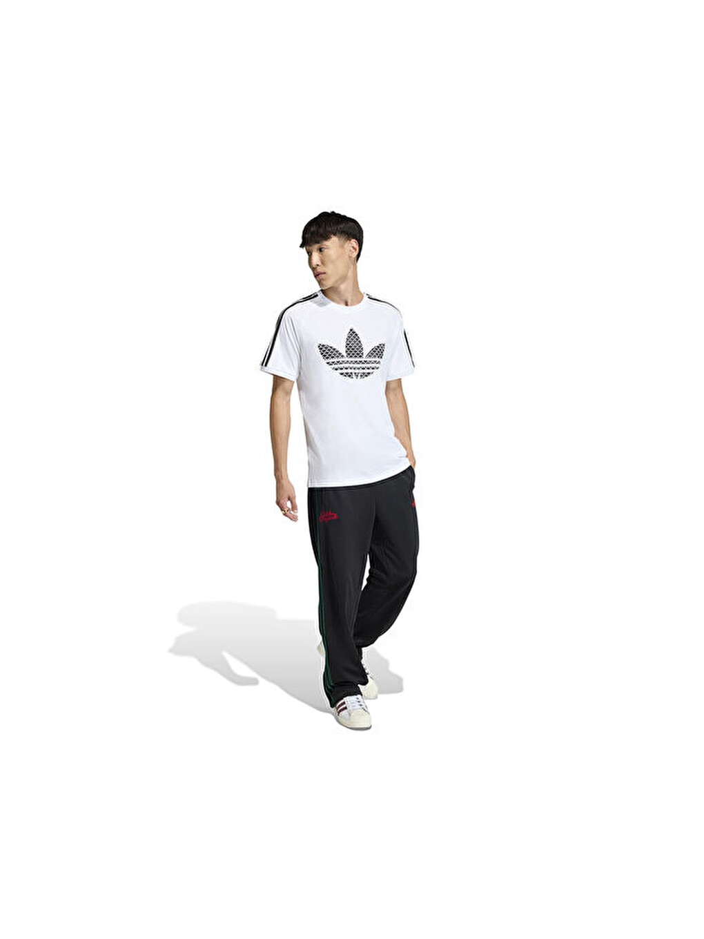 Monogram 3s T Erkek Günlük Tişört Kd1360 Beyaz-4