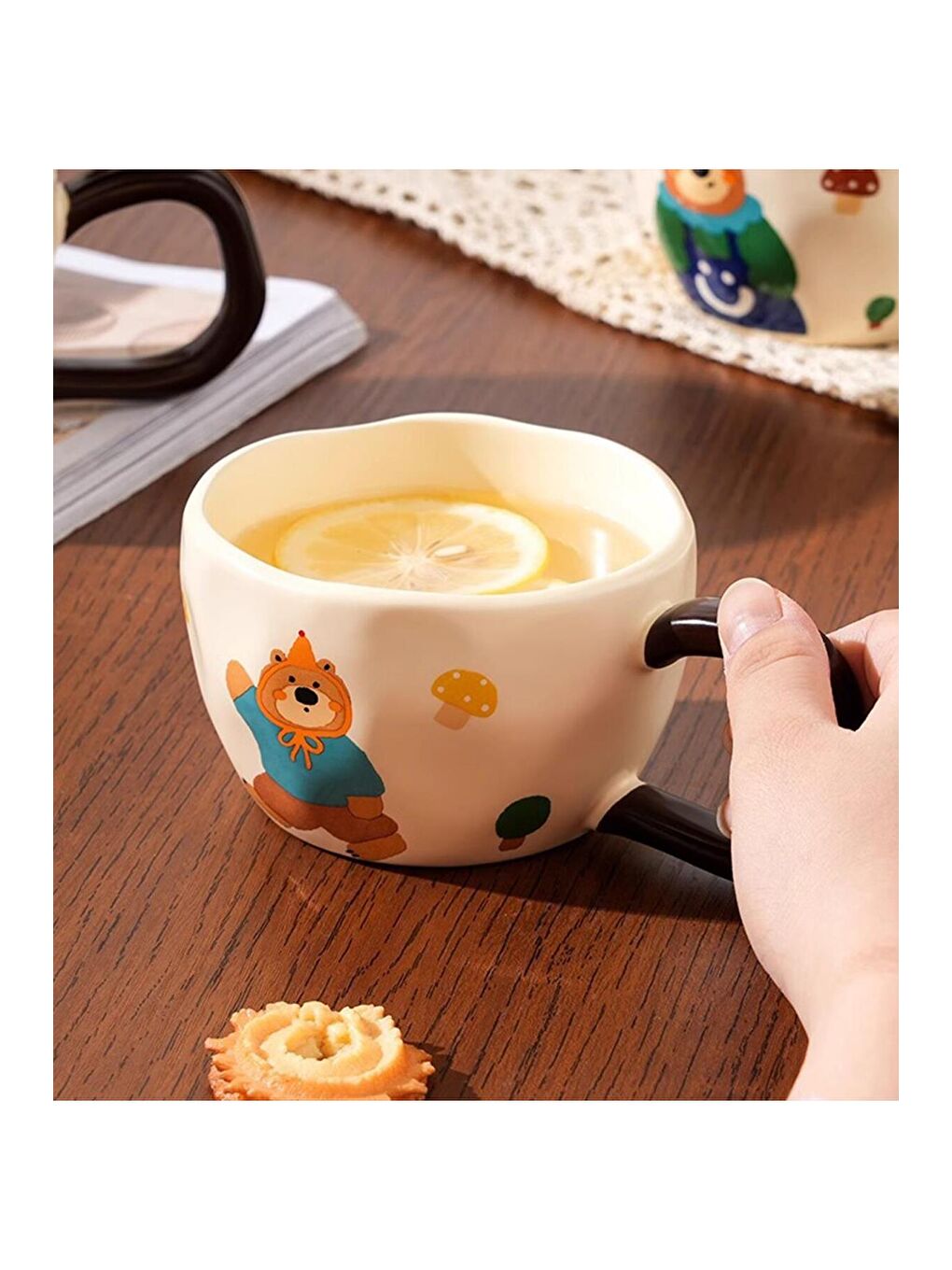 Karışık Sonbahar Şarkısı Temalı Seramik Kupa-4