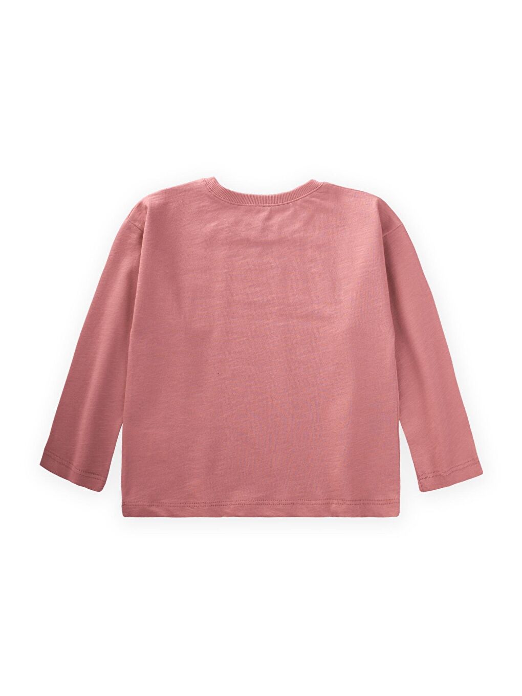 Etiket Detaylı Mevsimlik T-Shırt 2-10 Yaş K Pembe-1