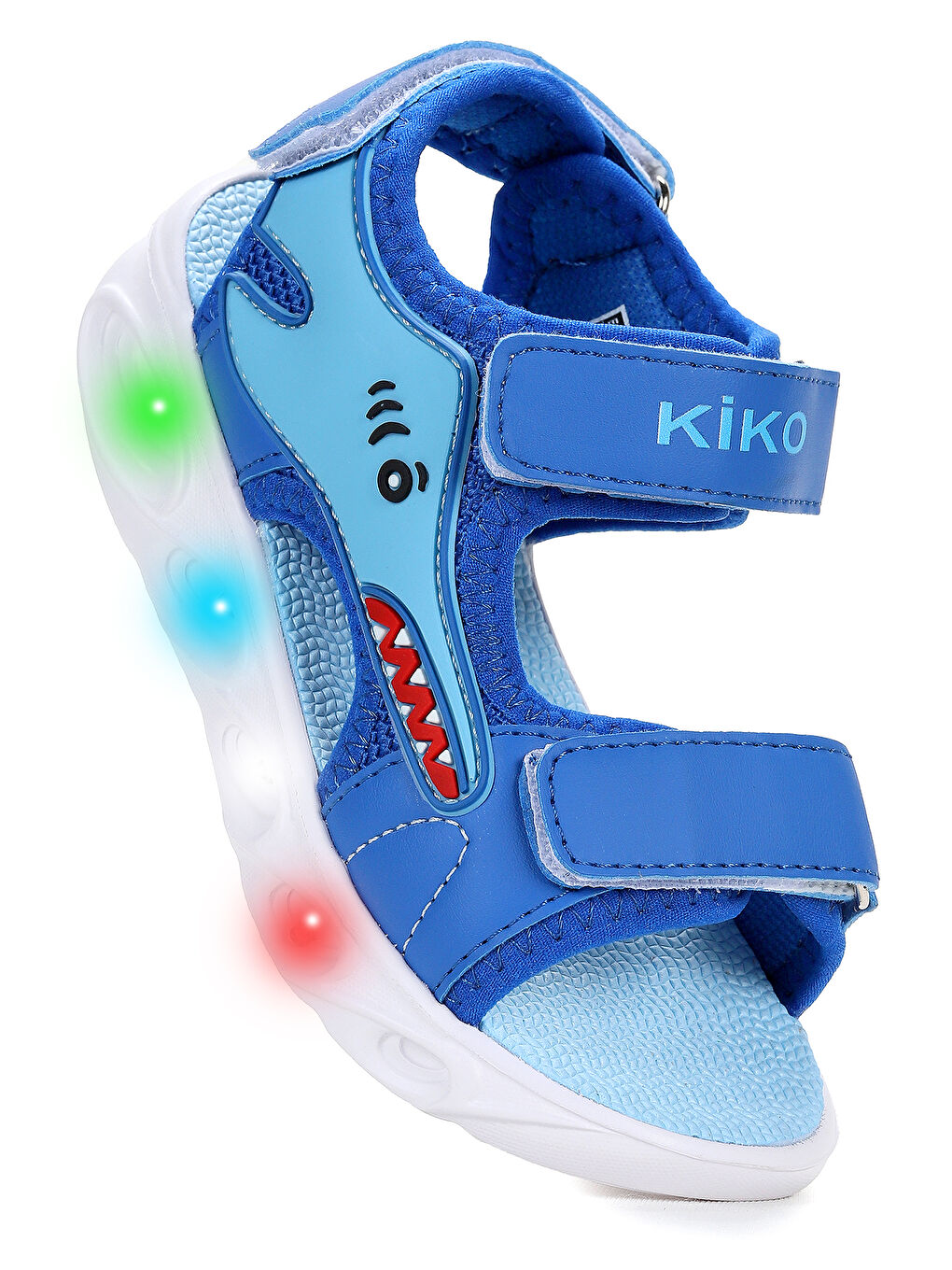 Mavi Soren Günlük Işıklı Cırtlı Erkek Çocuk Sandalet Ayakkabı