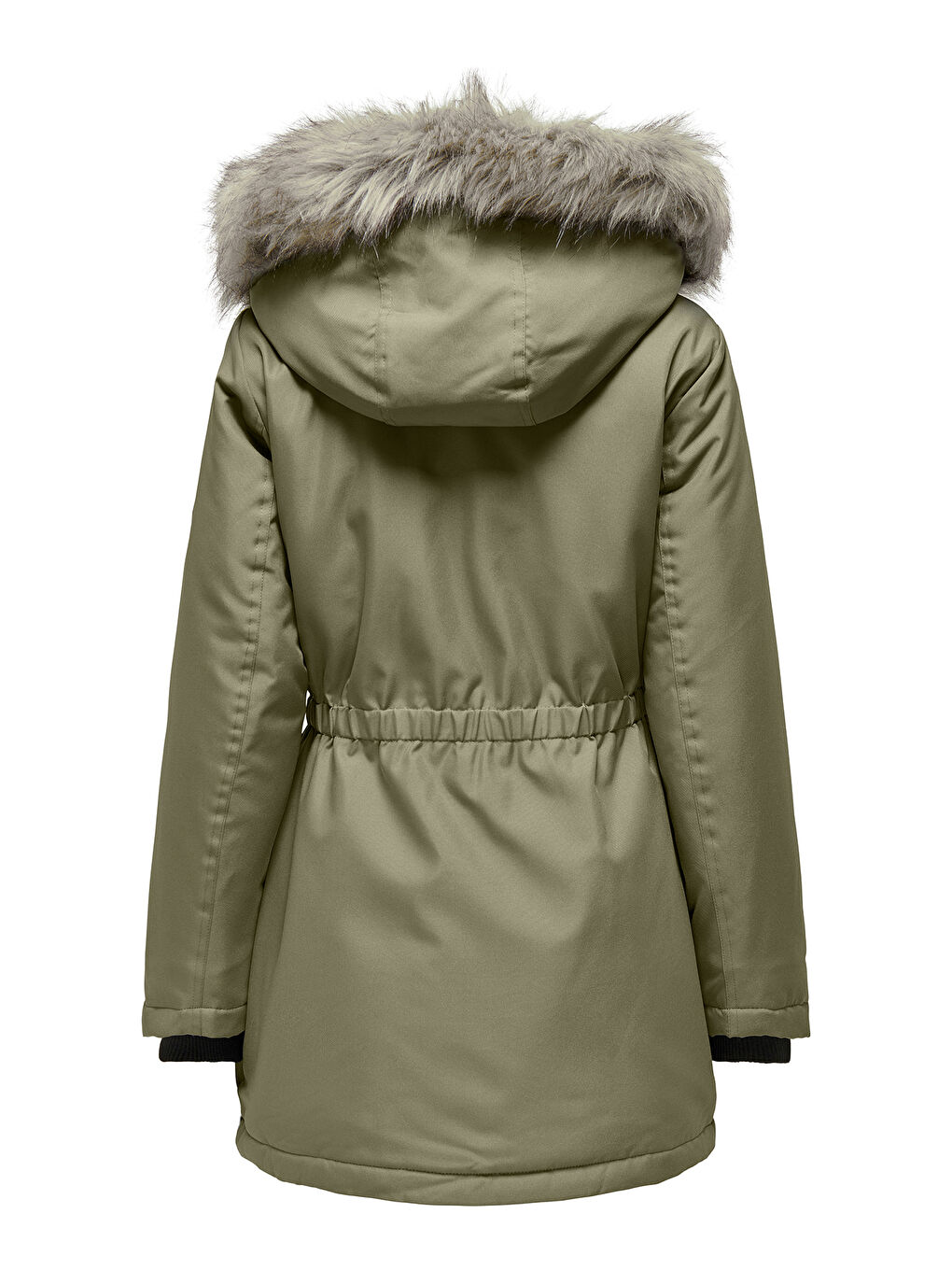 Only Haki Onliris Regular Fit Çıkarılabilir Kapüşonlu Kadın Parka 15304625 - 6
