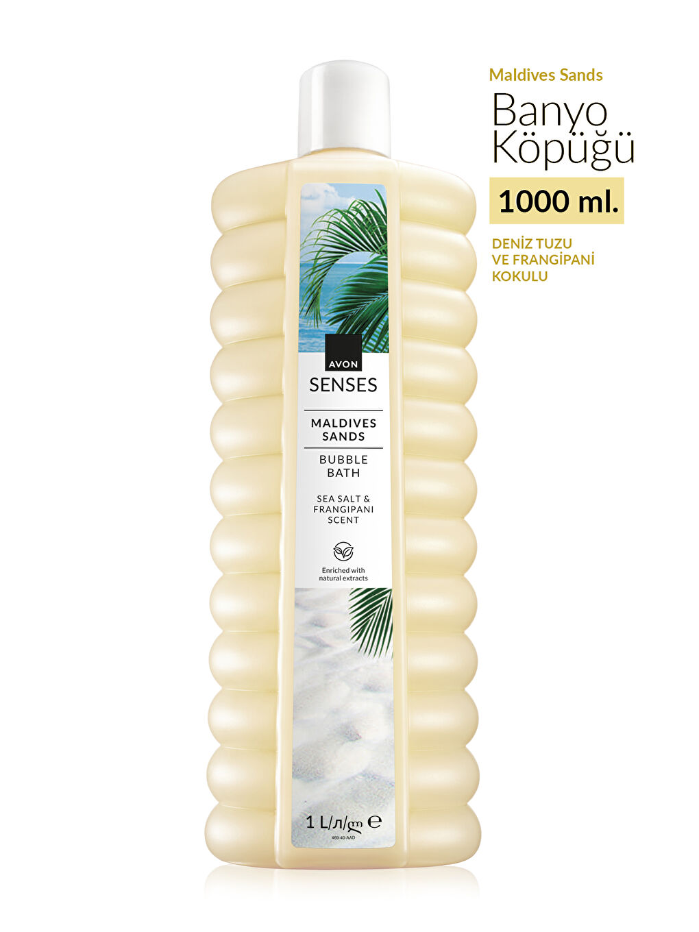 Senses Maldives Sands Deniz Tuzu ve Frangipani Kokulu Banyo Köpüğü 1lt-1