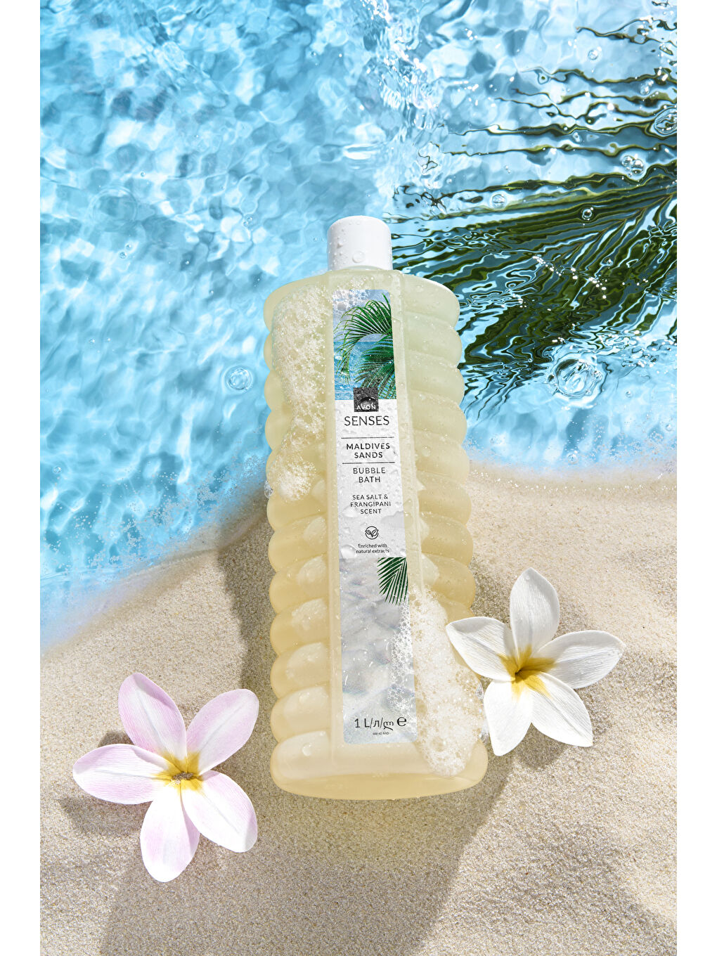Senses Maldives Sands Deniz Tuzu ve Frangipani Kokulu Banyo Köpüğü 1lt-2