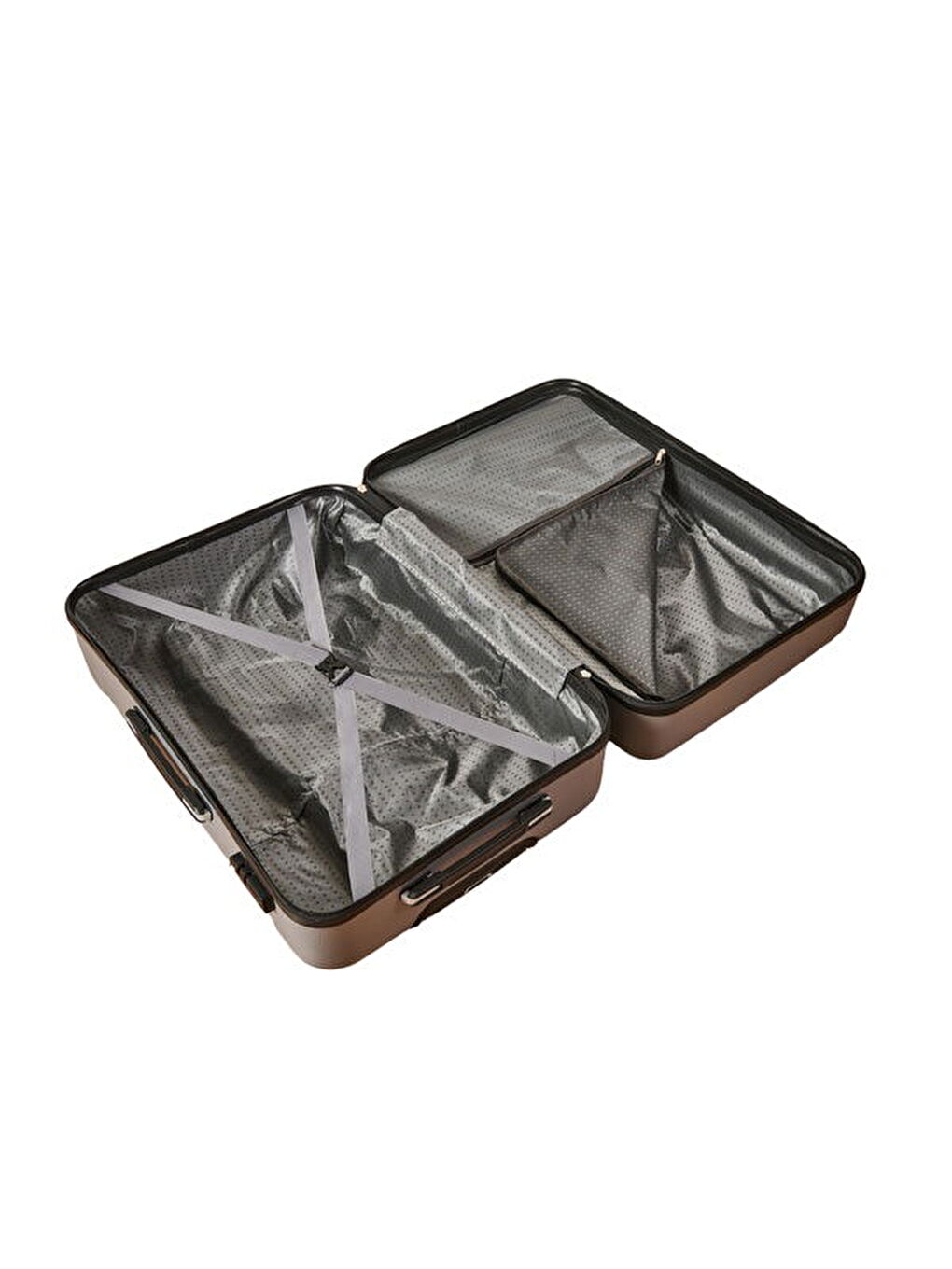 Gri Canal Air Büyük Boy ABS Valiz - Gümüş - 76x52x30 cm-1