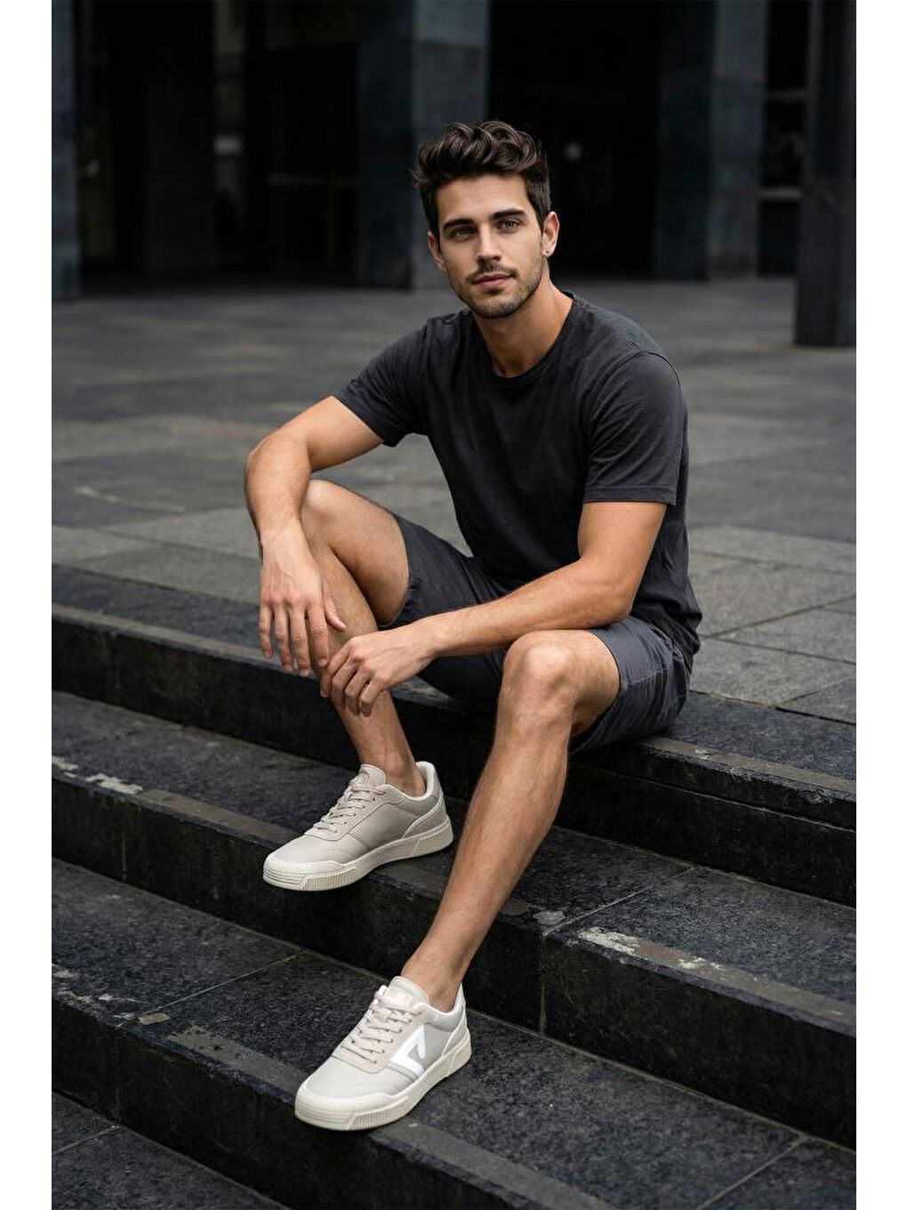 Bej DS Midas Sneaker Günlük Spor Ayakkkabı 2026 Erkek-1