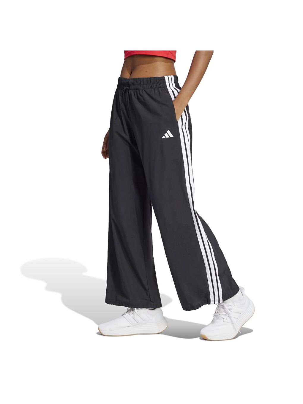 3-Stripes Woven Kadın Siyah Eşofman Altı